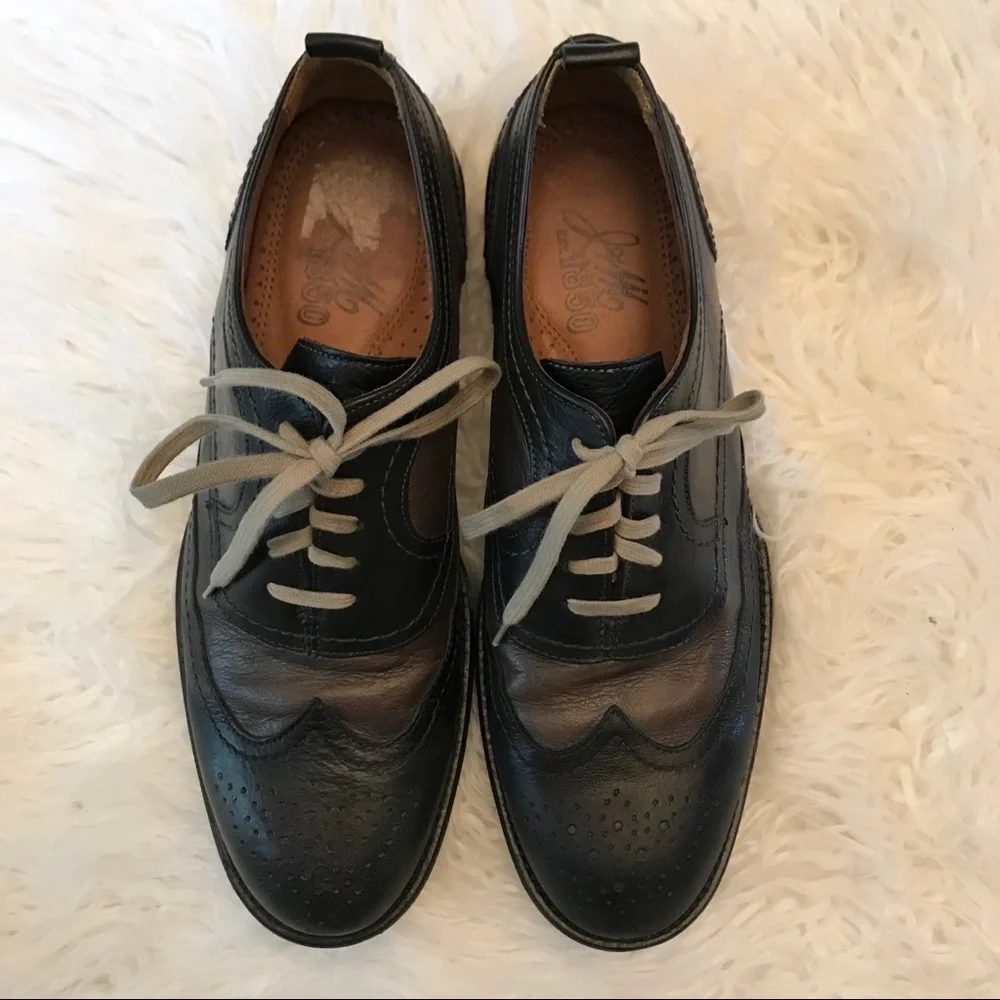 Johnston &‎ Murphy J&M 1850 black leather loafers
